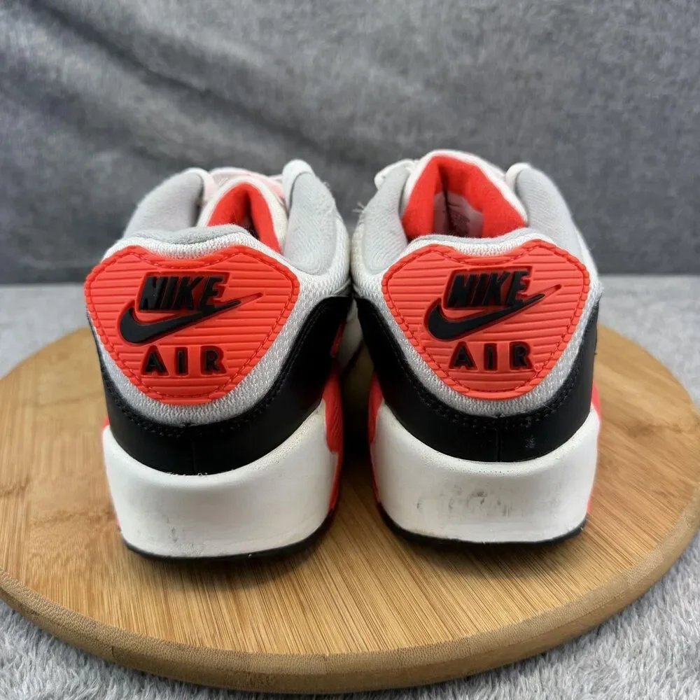 Nike Air Max 90 Shoes Boys Size 6.5Y White Gray Black Casual Sneakers DC8334-100